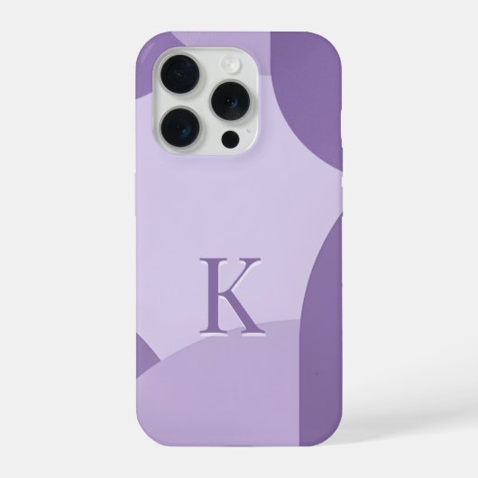 Minimal Letter K Phone Case – Calm Aesthetic Initi iPhone Hülle (Rückseite)