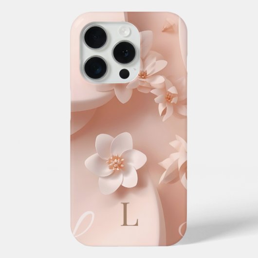 Minimal Letter L Phone Case – Calm Aesthetic Monog (Rückseite)