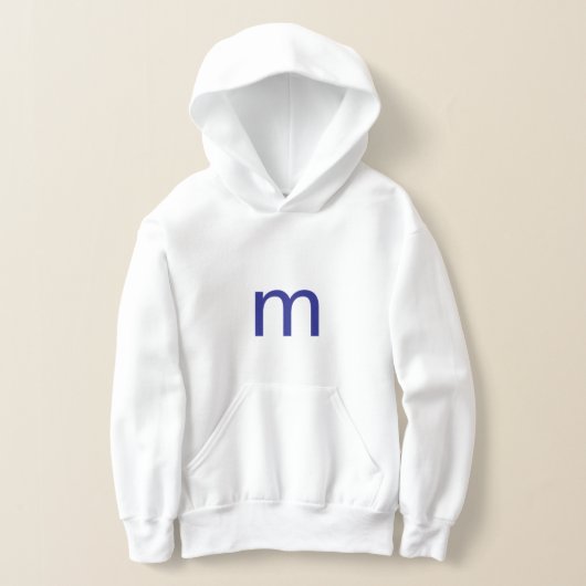 Minimal Letter M Design Hoodie (Ablage )
