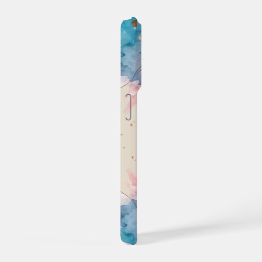 Minimal Letter O Phone Case – Calm Abstract Design iPhone Hülle (Rechte Seite)