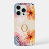 Minimal Letter O Phone Case – Calm Abstract Design iPhone Hülle (Rückseite)