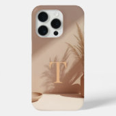 Minimal Letter T Phone Case – Calm Aesthetic Abstr (Rückseite)