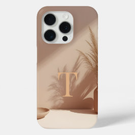 Minimal Letter T Phone Case – Calm Aesthetic Abstr