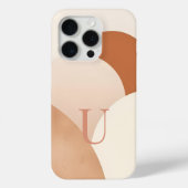 Minimal Letter U Phone Case – Neutral Aesthetic In (Rückseite)