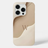Minimal Letter W Phone Case – Aesthetic Monogram (Rückseite)