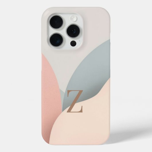Minimal Letter Z Phone Case – Aesthetic Initial Ca (Rückseite)