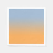 Minimal Light Blue Orange Gradient Serviette (Vorderseite)