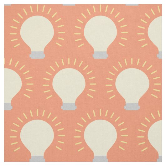 Minimal Light Bulb Polka Dots Stoff (Muster)
