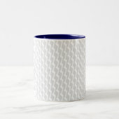 Minimal Light Gray Zigzag Muster Keramik Tasse (Mittel)