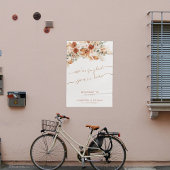 Minimal Light Ivory Moderne Hochzeit Begrüßungszei Poster