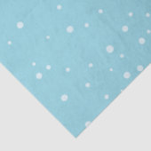 Minimal Light Pastel Blue Snowy Weihnachten Party Seidenpapier (Ausschnitt)