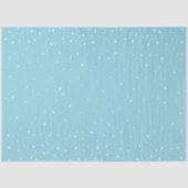 Minimal Light Pastel Blue Snowy Weihnachten Party Seidenpapier (Vorderseite)