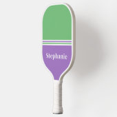 Minimal Lila Green Pickleball Paddel Schläger (Links)