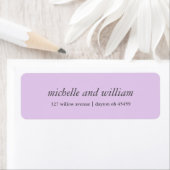 Minimal Lilac Hochzeit personalisiert (Insitu)