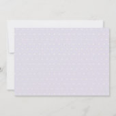 Minimal Lilac Wedding Gown Brautparty laden Dankeskarte (Rückseite)