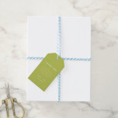 Minimal Lime Green Wedding Favor Thank You Geschenkanhänger (Mit Garn)