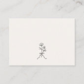 Minimal Line Art Baby Shower Books for Baby Begleitkarte (Rückseite)