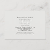 Minimal Line Kunst, Dichtung und Musik Begleitkarte (Rückseite)