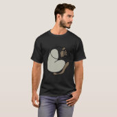Minimal Line Siamkatze T-Shirt (Vorne ganz)