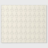 Minimal Lingerie Pattern Chic Feminine Aesthetic Geschenkpapier (Flach)