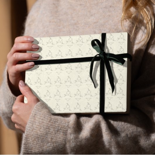 Minimal Lingerie Pattern Chic Feminine Aesthetic Geschenkpapier