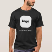 Minimal Logo Design with Custom Text T-Shirt (Vorderseite)