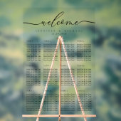 Minimal Lux Clean Simple Wedding Table Numbers Acrylschild (Neutral)