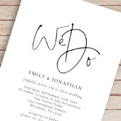 Minimal machen wir elegante Script Line QR Code Ho Einladung