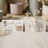 Minimal Made With Love Thanks For Your Order Photo Visitenkarte