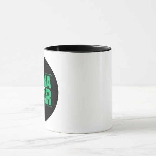 Minimal Mama Bear Typography Art Tasse (Zentrum)