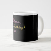 Minimal Mama Geburtstagsgeschenk Jumbo-Tasse (Vorderseite Rechts)