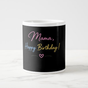 Minimal Mama Geburtstagsgeschenk Jumbo-Tasse