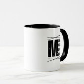 Minimal Mama Mood Moon Bear Design Tasse (VorderseiteRechts)