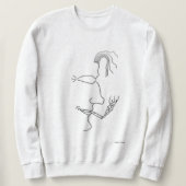 Minimal Man - tragbare Kunst Sweatshirt (Design vorne)