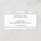 Minimal Marble Consultant Visitenkarte (Rückseite)