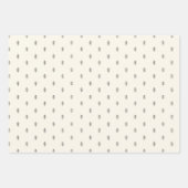 Minimal Masculine Kraft Schwarz-weiß Grau Weihnach Geschenkpapier Set (Vorderseite 3)