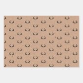 Minimal Masculine Kraft Schwarz-weiß Grau Weihnach Geschenkpapier Set (Vorderseite)
