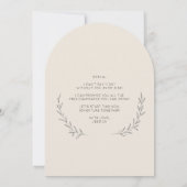 Minimal Matron of Honor Vorschlag Card mit Foto Einladung (Rückseite)