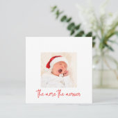 Minimal mehr das Merrier Foto Holiday Birth Baby (Stehend Vorderseite)