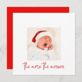 Minimal mehr das Merrier Foto Holiday Birth Baby