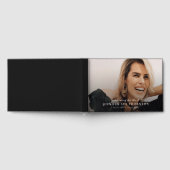 Minimal Memorial Photo & Message Sympathy  Gästebuch (Voll)