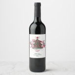 Minimal Merry Christmas Wine Label Weinetikett<br><div class="desc">Eine tolle Idee für Ihre Weihnachtsgeschenke. Eine Flasche mit diesem einzigartigen Label kann als Geschenk für die Familie und die Freunde,  als auch zu Gunsten der Kunden,  Firmengeschenke, ... </div>