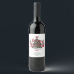 Minimal Merry Christmas Wine Label Weinetikett<br><div class="desc">Eine tolle Idee für Ihre Weihnachtsgeschenke. Eine Flasche mit diesem einzigartigen Label kann als Geschenk für die Familie und die Freunde,  als auch zu Gunsten der Kunden,  Firmengeschenke, ... </div>