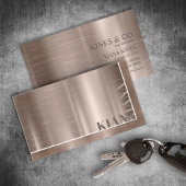 Minimal Metal Sheen & Foil Bronze ID791 Visitenkarte