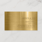 Minimal Metal Sheen & Foil Gold ID791 Visitenkarte (Rückseite)