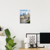 Minimal Milan Italy City View Landmarks Poster (Heimbüro)