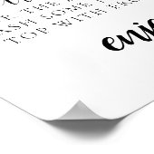 Minimal Mimosa Bar Sign Poster (Ecke)