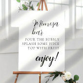 Minimal Mimosa Bar Sign Poster