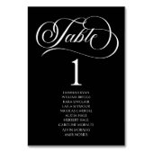 Minimal Minimalistisch Elegant Klassische Basishoc Tischnummer (Vorderseite)