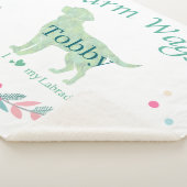 Minimal Mint Labrador Retriever | Custom Christmas Sherpadecke (3/4)